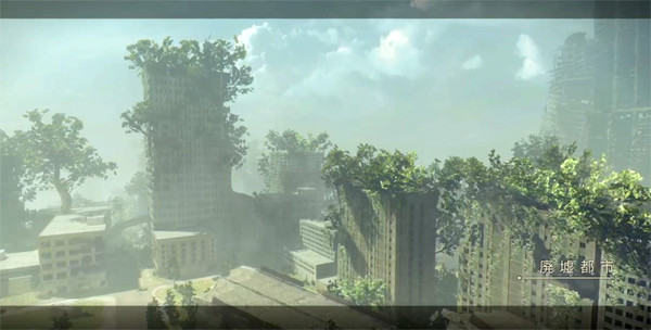 NieR Automata 廃墟世界のゲーム画面スクリーンショット