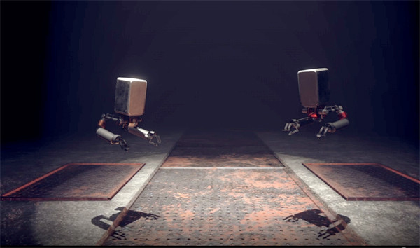 NieR Automata ポッドの演出が光るシーンのゲーム画面スクリーンショット