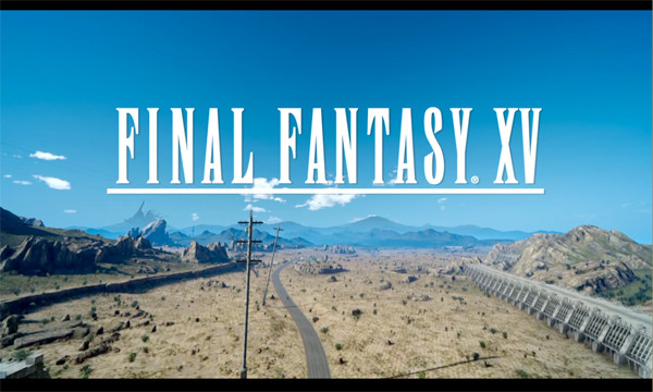 FINAL FANTASY XV タイトルロゴが出るシーンのプレイ画面スクリーンショット