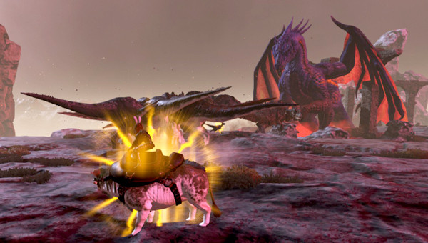 ARK ドラゴンボス戦のゲーム画面スクリーンショット