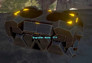 ARK エクスティンクション サンティアゴの調査書が入った近未来的な鉄の箱のゲーム画面