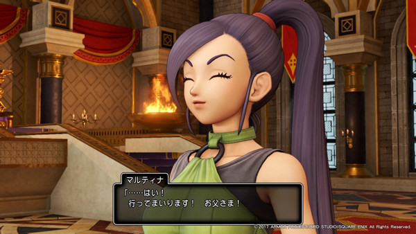 ドラゴンクエストXI マルティナの髪の色のシーンのゲーム画面スクリーンショット