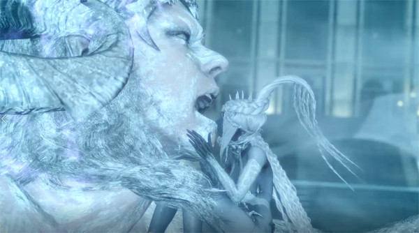 FINAL FANTASY XV シヴァとイフリートのシーンのプレイ画面スクリーンショット