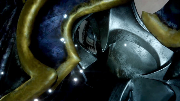 FINAL FANTASY XV バハムートの目配せが映るプレイ画面スクリーンショット