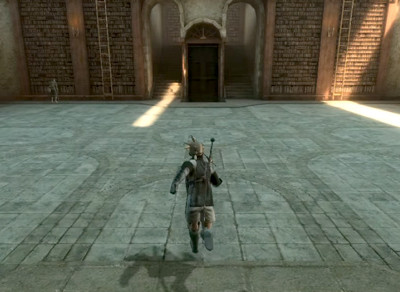NieR Replicant 図書館シーンのゲーム画面スクリーンショット