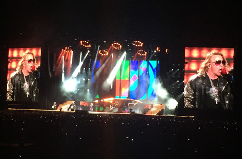 Guns N' Rosesのライブパフォーマンスの様子 Guns N' Rosesのライブパフォーマンスの様子