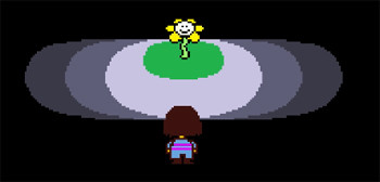 Undertale 隠し要素や考察に関連するシーンのプレイ画面スクリーンショット