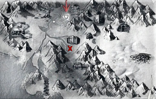 NieR Replicant 石の神殿から見える旧文明の街のゲーム画面スクリーンショット
