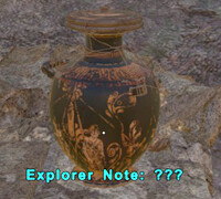 ARK: Survival Evolved ネルヴァの調査書が入った壁画付きの壺のゲーム画面