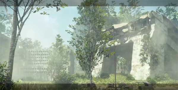 NieR Automata 廃墟の雰囲気が美しいゲーム画面スクリーンショット
