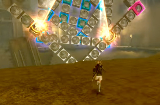 NieR Replicant 砂の神殿ボス戦のプレイ画面スクリーンショット