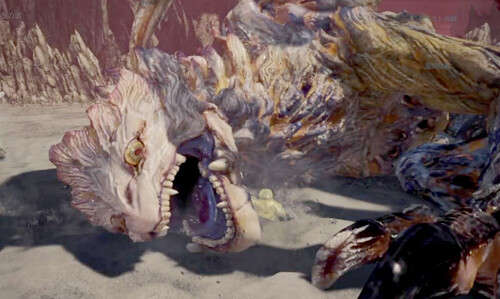 モンスターハンターワールド：アイスボーン アン・イシュワルダの視線のゲーム画面