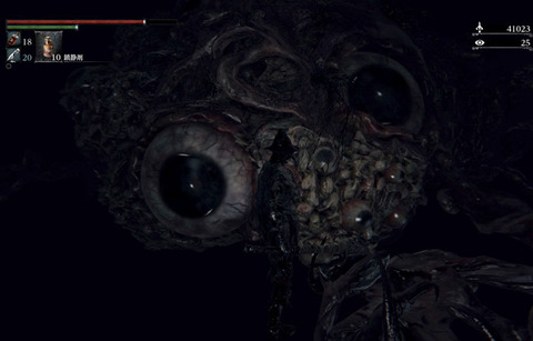 Bloodborne 不気味な敵が登場するホラー要素のあるシーンスクリーンショット
