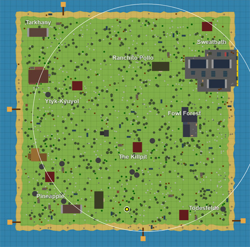 SURVIV.io マップ全体が分かるゲーム画面スクリーンショット