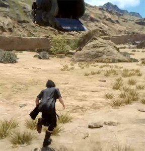 FINAL FANTASY XV ニフル軍が登場するシーンのプレイ画面スクリーンショット
