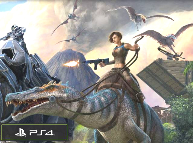 ARK: Survival Evolved PS4版パッケージのメインビジュアルイメージ画