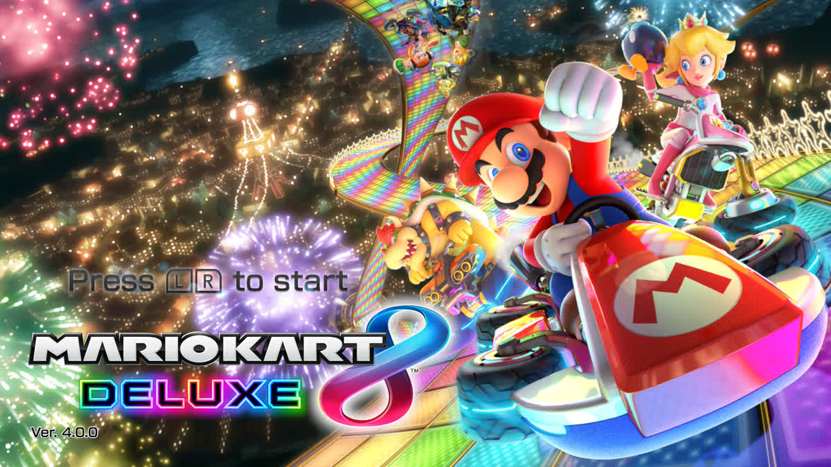 マリオカート8 デラックスのタイトル画面